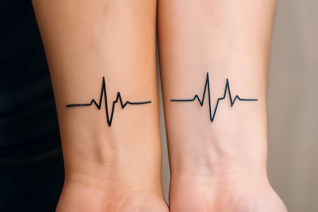Heartbeat Line Tattoos