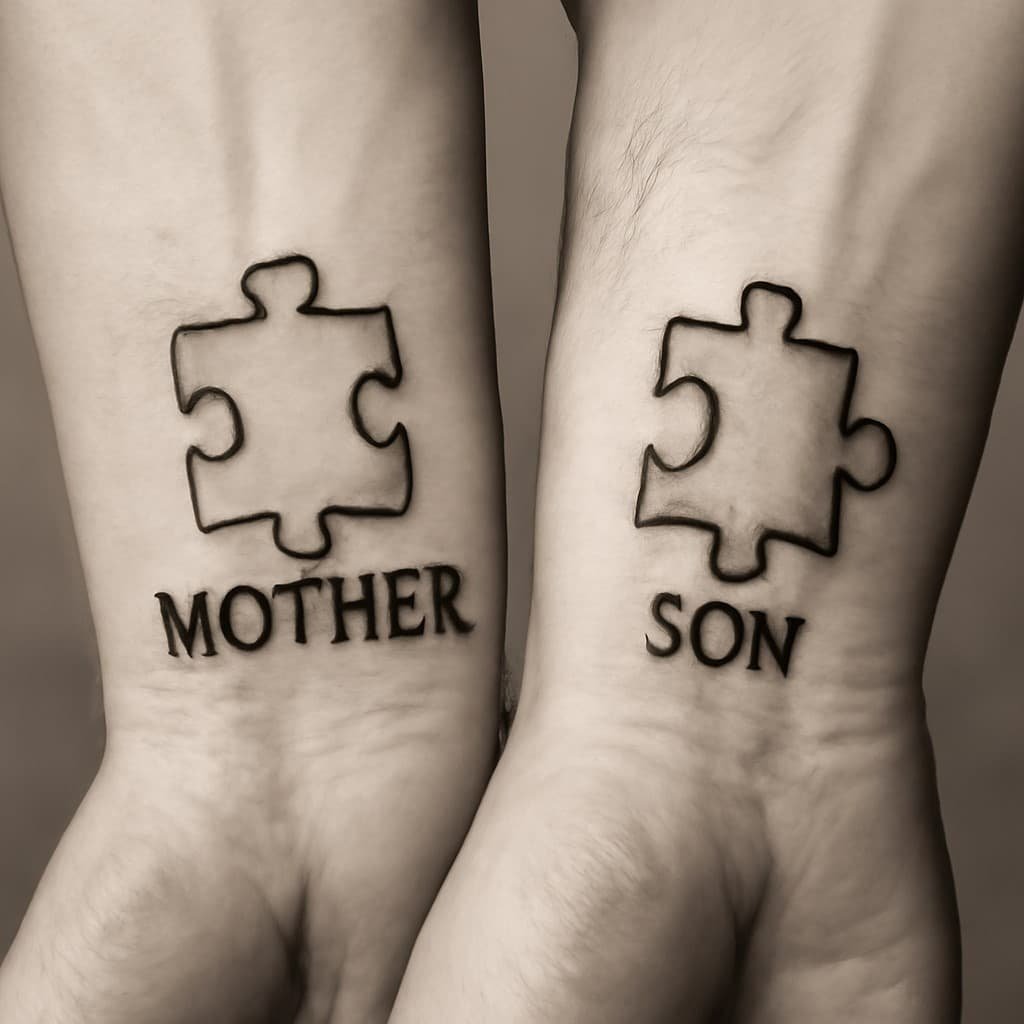 Puzzle Piece Tattoos