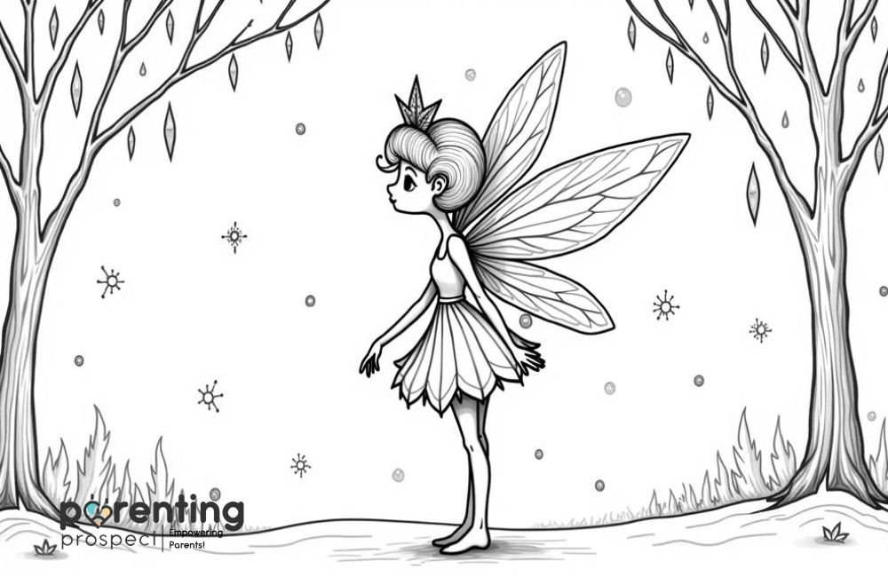 Winter Fairy with Snowflakes